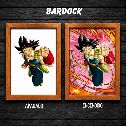 Aura Saiyan LED - Cuadro Luminoso con Efecto Transformación